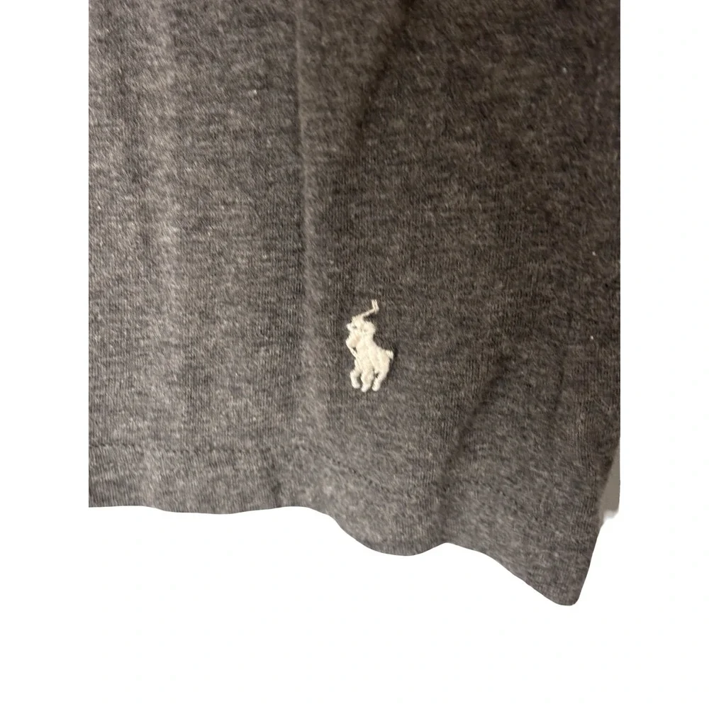Polo Ralph Lauren Mens Small Stretch Slim Fit T-Shirt Charcoal Grey Cotton Blend